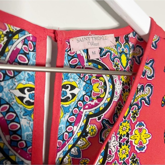 Saint Tropez West Floral Print Tank Top Blouse (Size M) - Picture 4 of 7